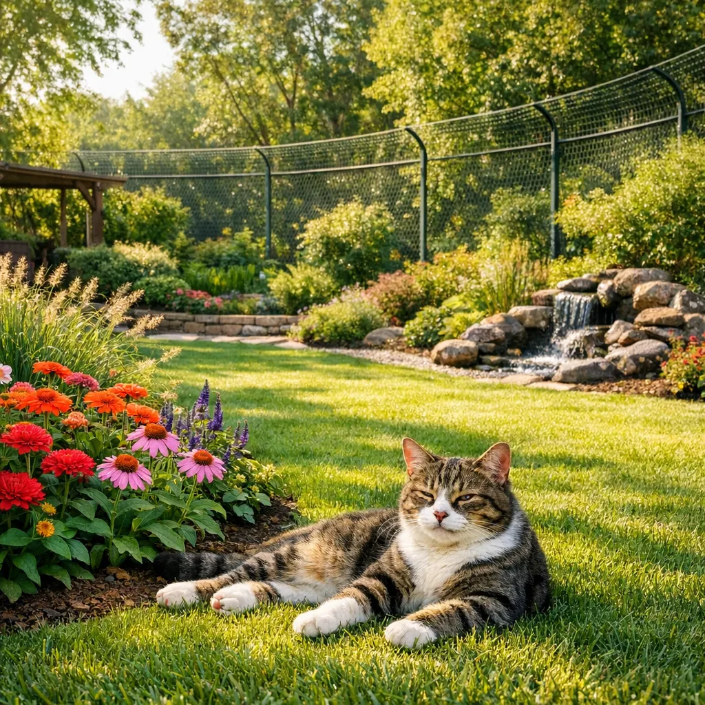 Gatti giardino rete