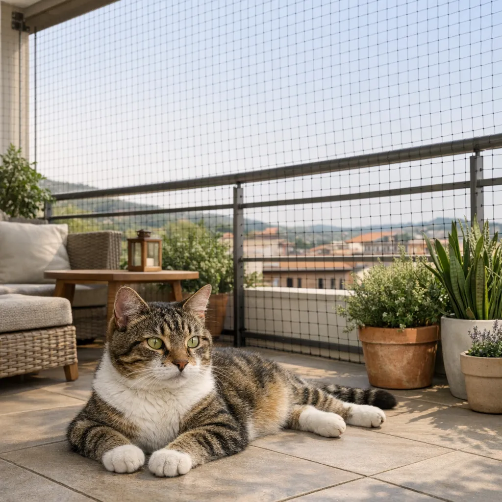 Gatti terrazzo sicuro