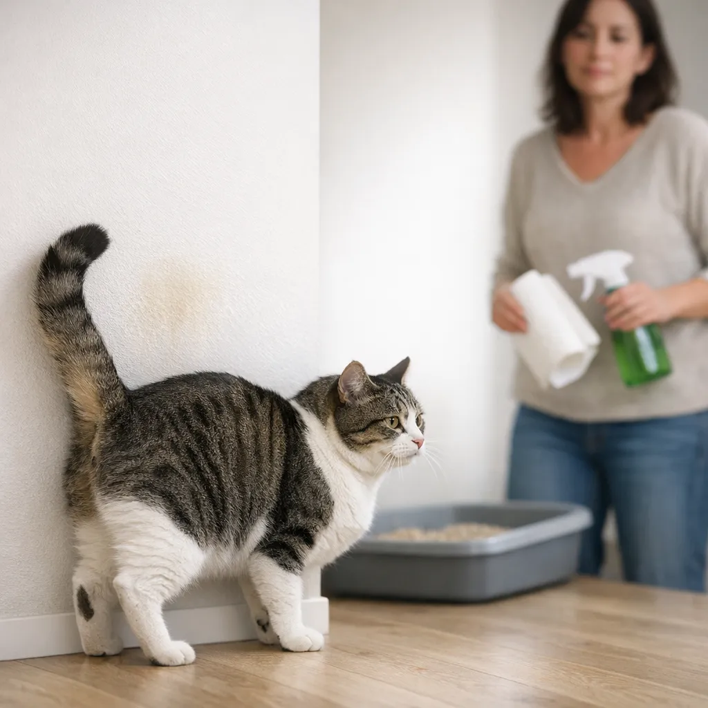 Gatto pipì marcatura