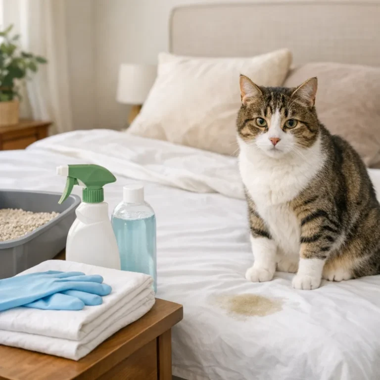 Gatto pipi materasso