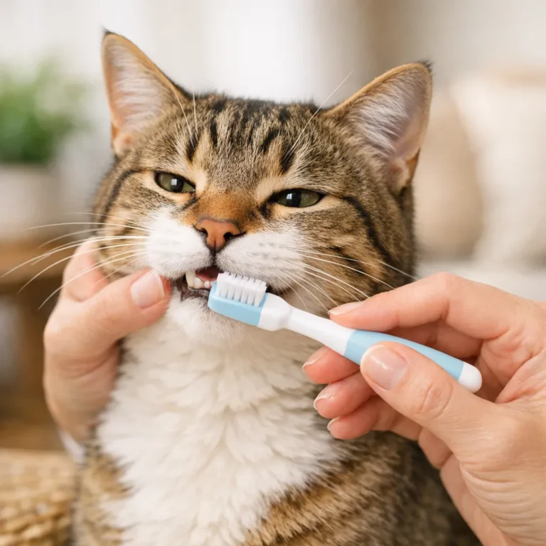 Igiene dentale gatto