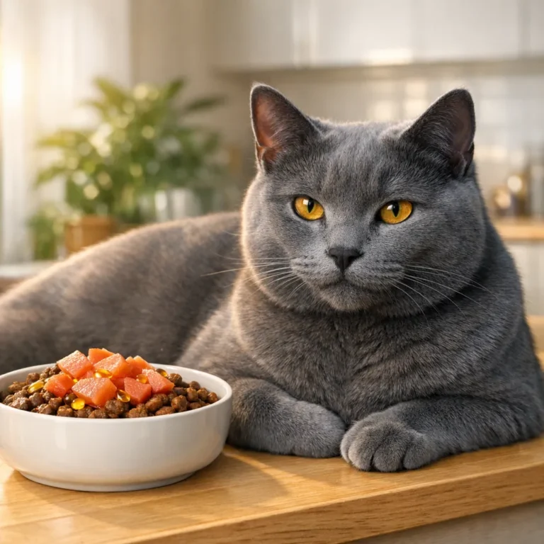 cibo per gatti con forfora