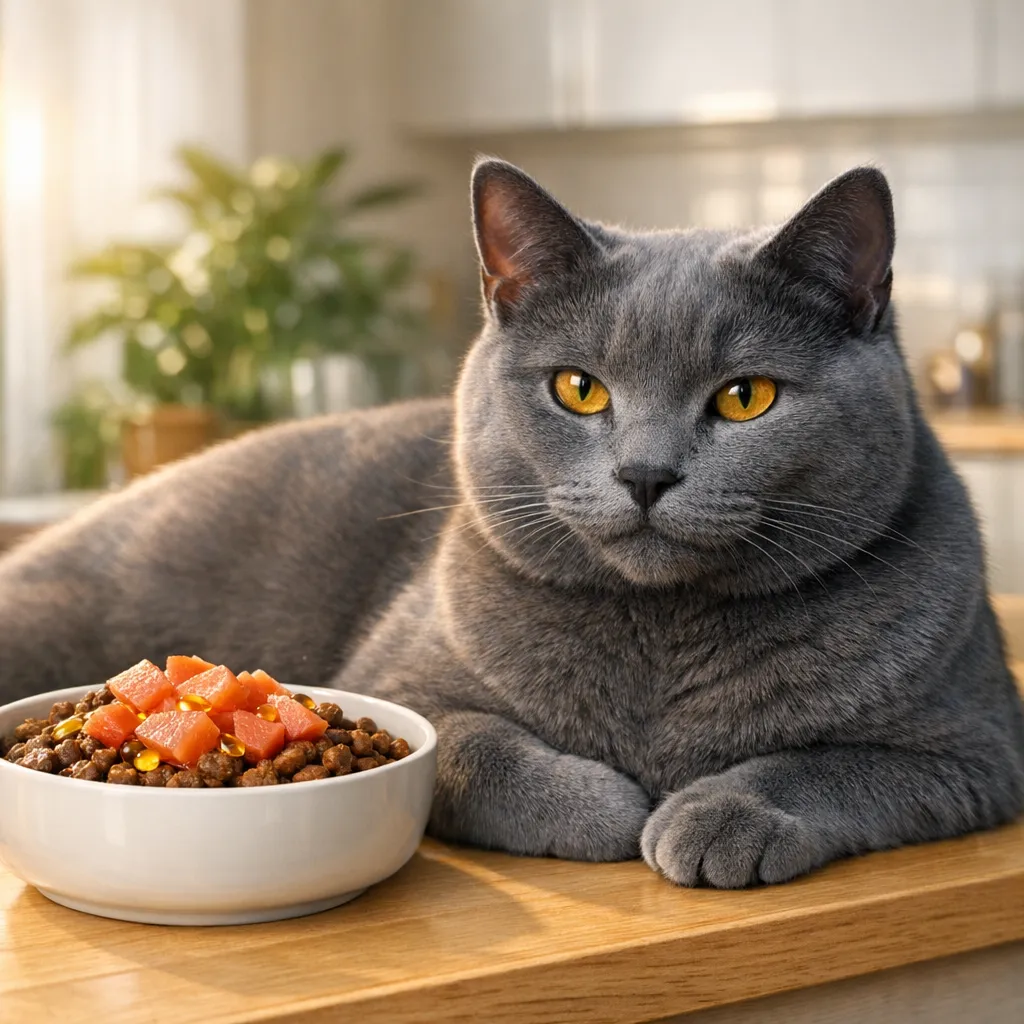 cibo per gatti con forfora