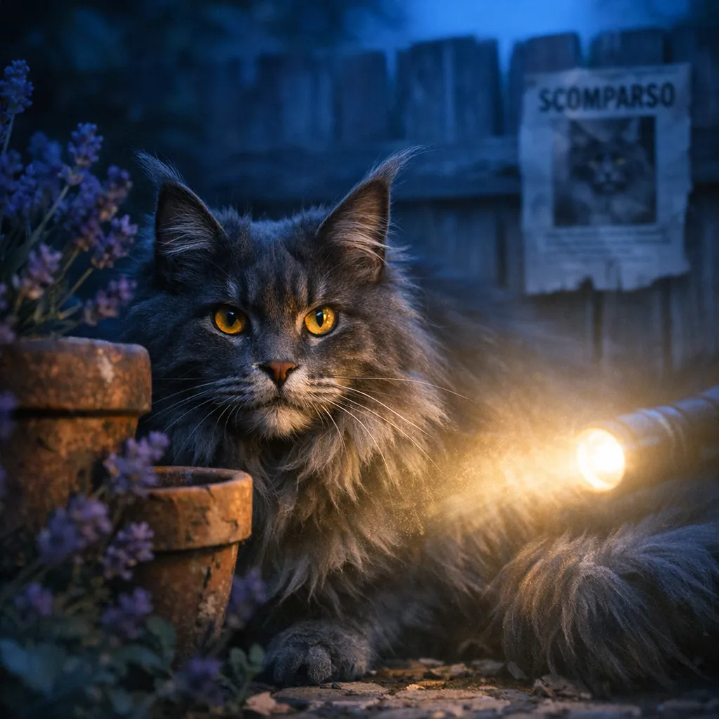 gatto scomparso nel nulla