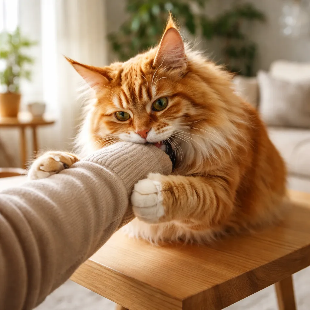 perchè il gatto morde