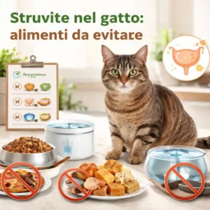 struvite gatto alimenti da evitare