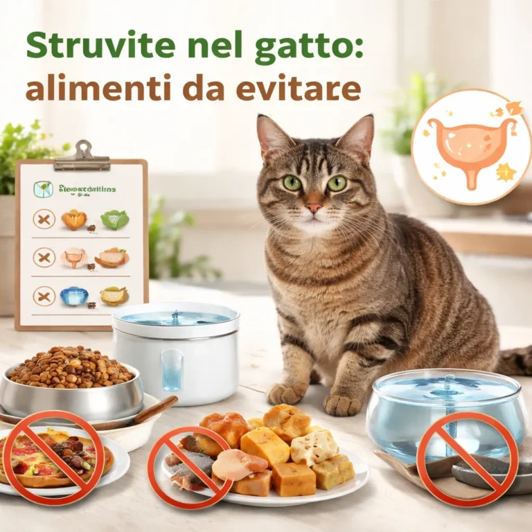 struvite gatto alimenti da evitare