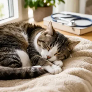 gatto trema mentre dorme