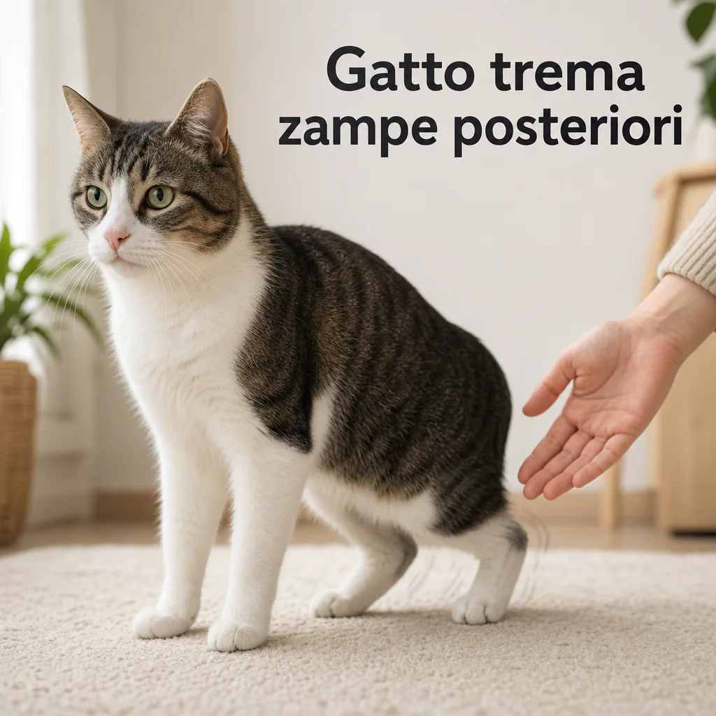 gatto trema zampe posteriori