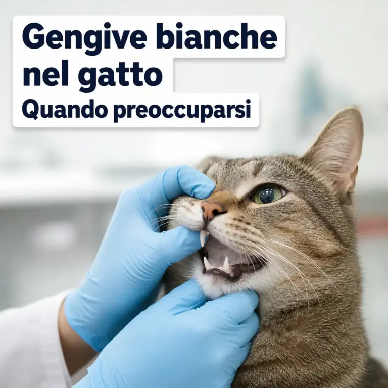 gengive bianche gatto