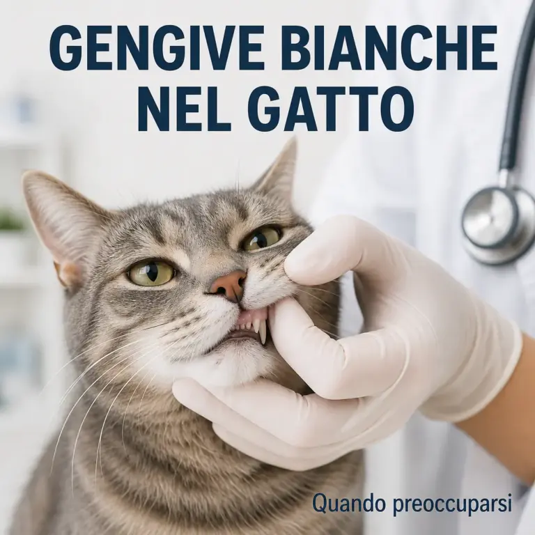gengive bianche gatto