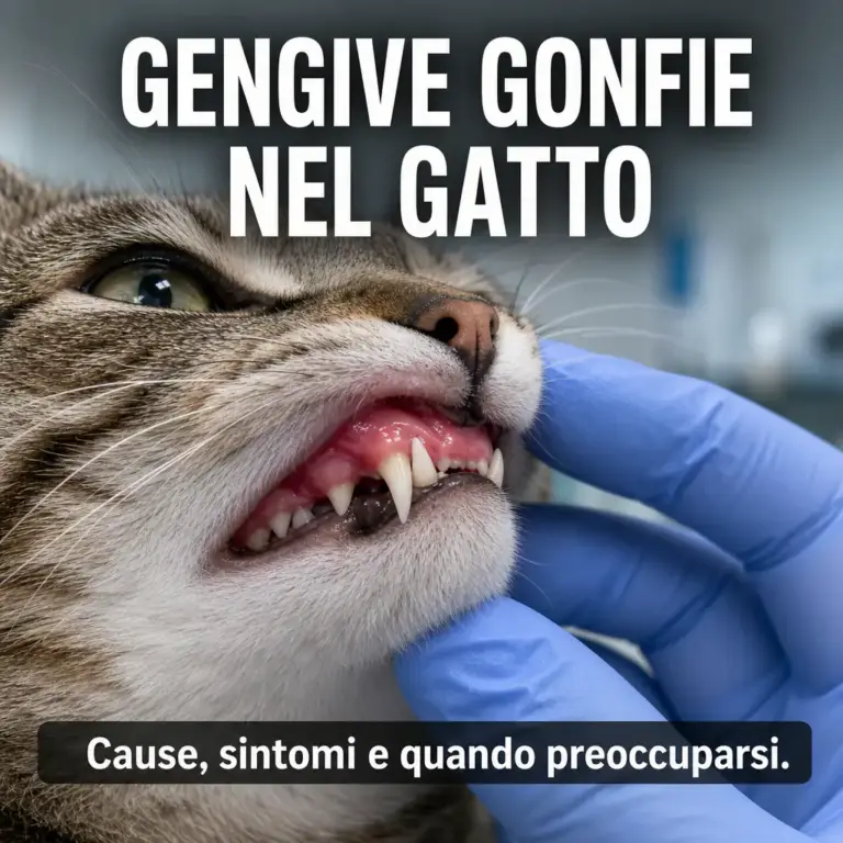 gengive gonfie gatto