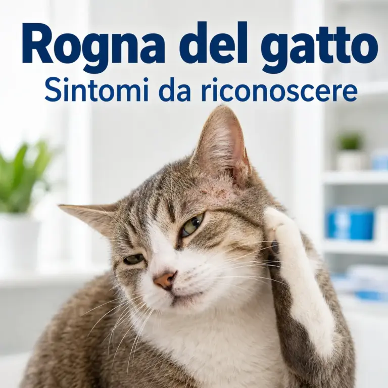 rogna del gatto sintomi